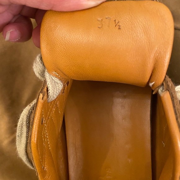 Hermes Suede Goat skin goal low-top sneakers naturel - Picture 12 of 13